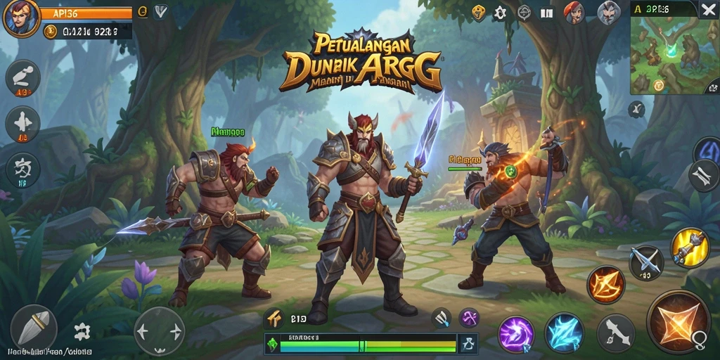 Gameplay mendebarkan di dunia ARPG yang penuh petualangan.