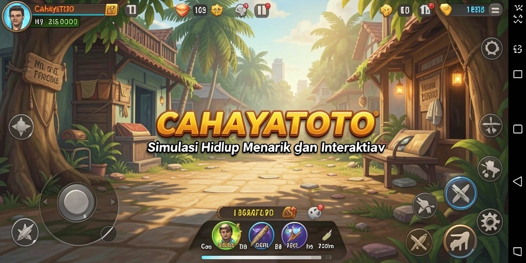 Tampilan gameplay CAHAYATOTO yang interaktif dan menarik.