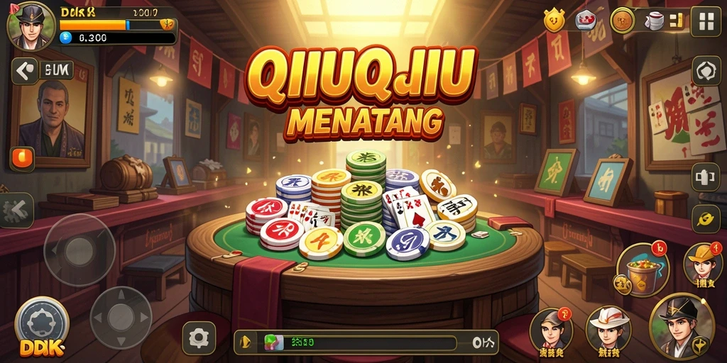 Screenshot DKK menampilkan gameplay seru dari permainan QiuQiu.