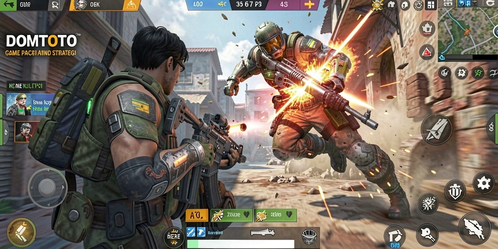 Tampilkan gameplay menegangkan dari DOMTOTO dalam aksi.