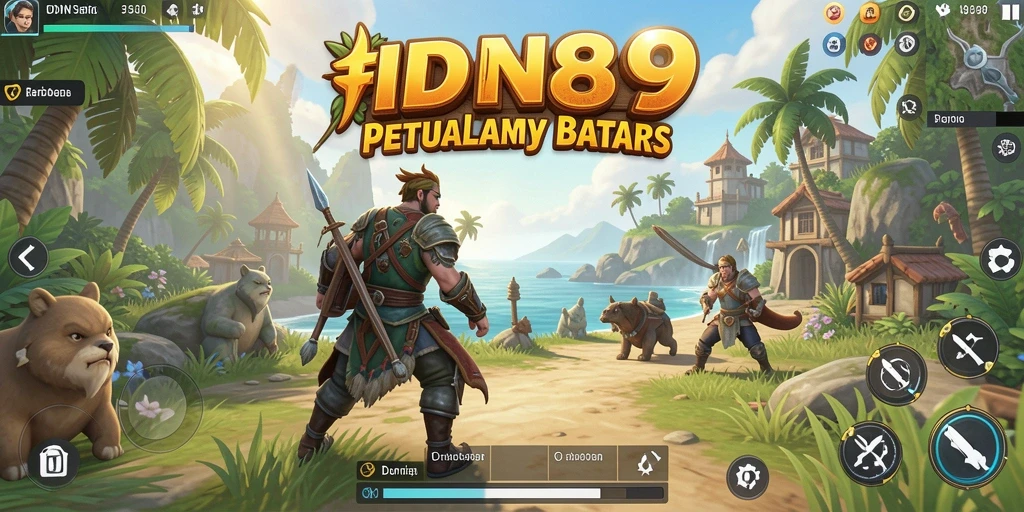 Screenshot menampilkan petualangan mendebarkan di dunia terbuka IDN89.