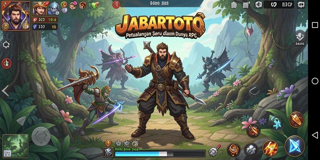 Tangkapan layar gameplay JABARTOTO menunjukkan petualangan seru dalam dunia RPG.