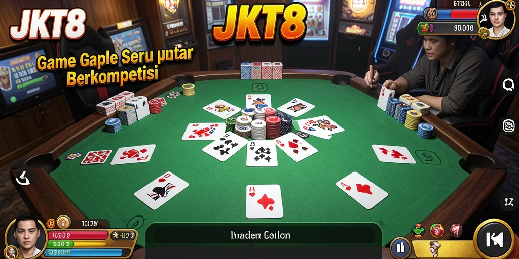 Tampilan gameplay menarik saat bermain Gaple di JKT8.