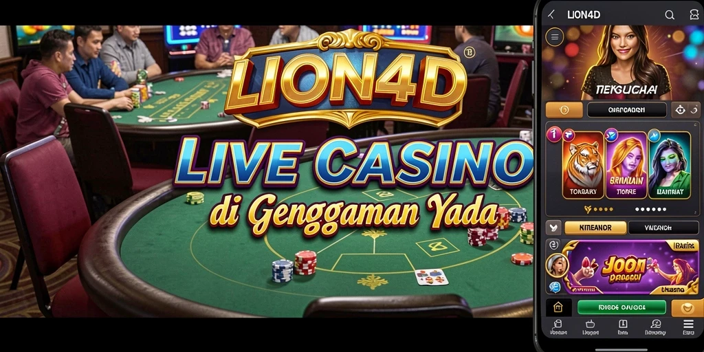 Tampilan gameplay LION4D yang seru dan interaktif di Live Casino.