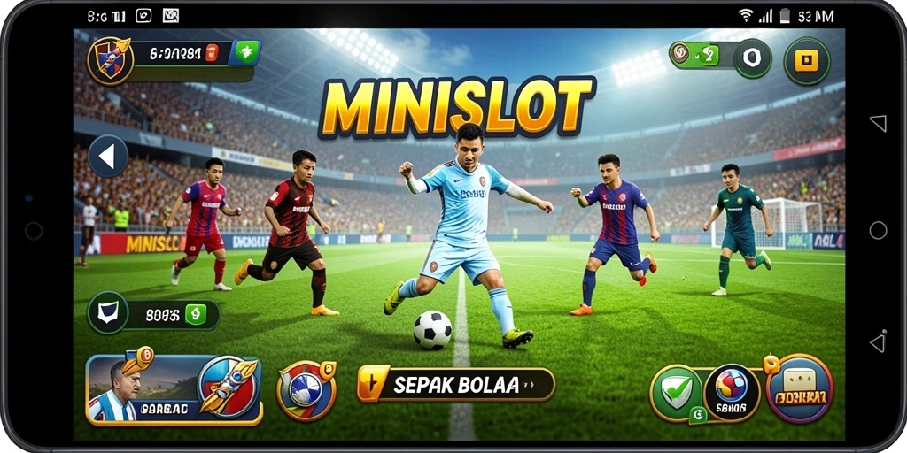 Tampilan gameplay seru dan alami dari permainan sepak bola MINISLOT.