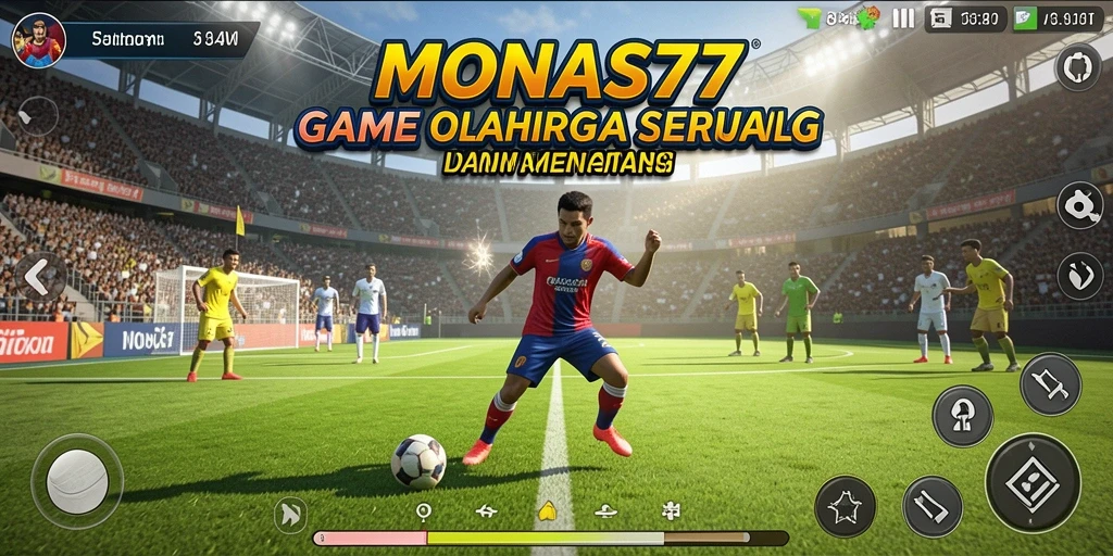 Tampilan gameplay MONAS77 yang menarik dan penuh aksi olahraga.
