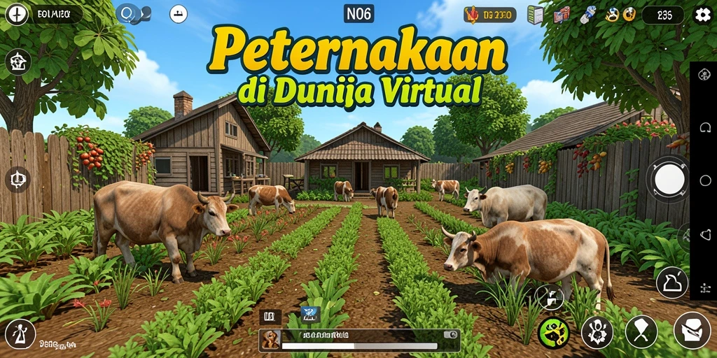 Gameplay seru bertani dan merawat hewan di N06.
