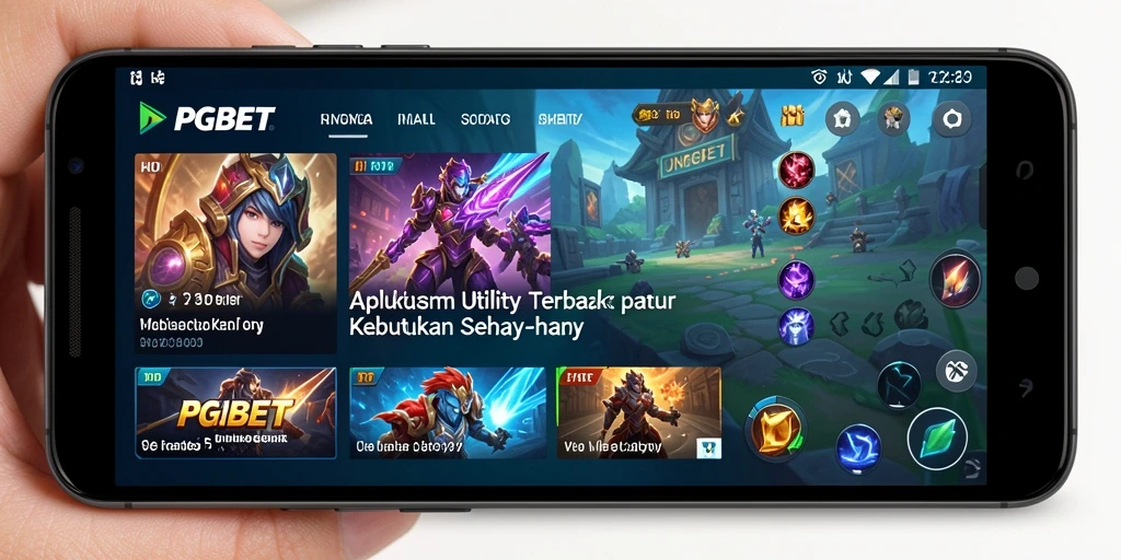 Tampilan antarmuka PGBET yang intuitif dan user-friendly.