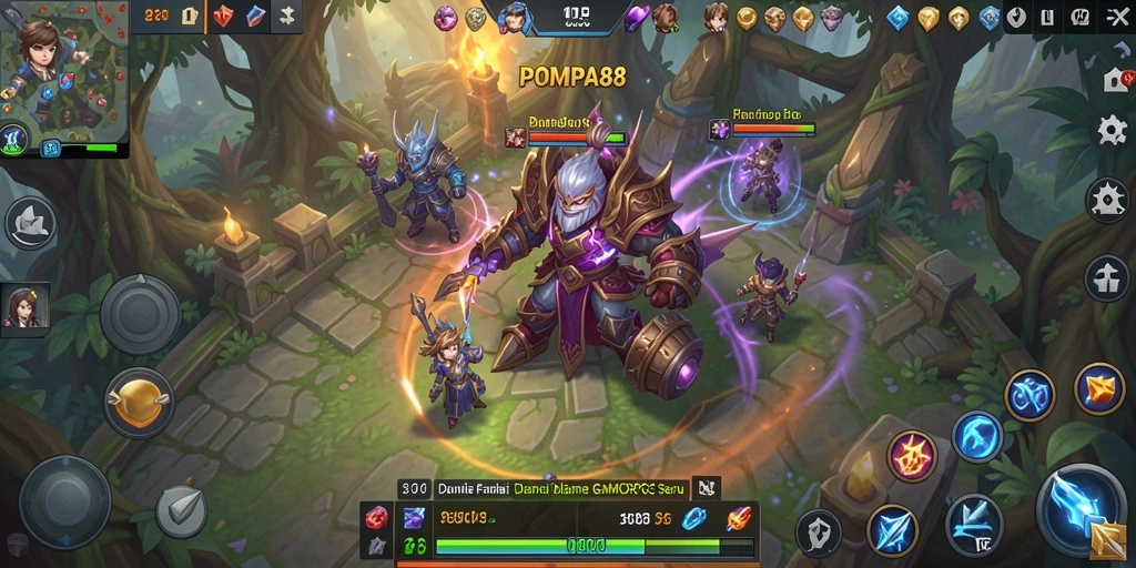 Tampilan aksi seru dalam game MMORPG POMPA88 dengan grafik yang memukau.