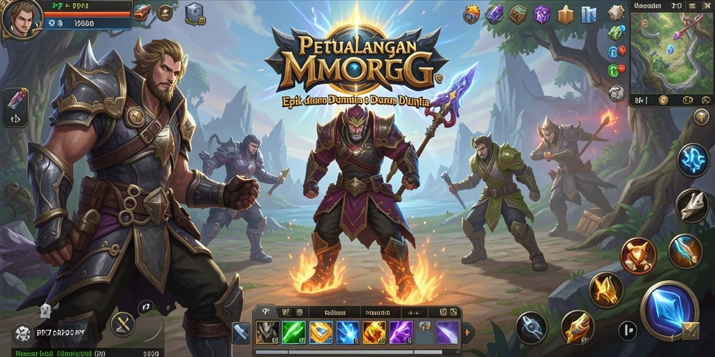Skrinsot gameplay PP7 yang menunjukkan petualangan epik.