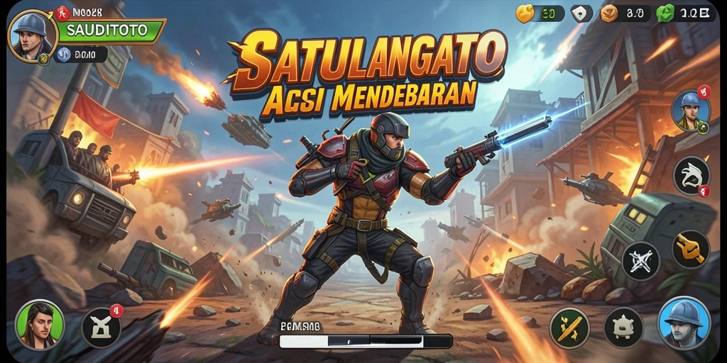 Gameplay SAUDITOTO yang penuh aksi dan menegangkan.
