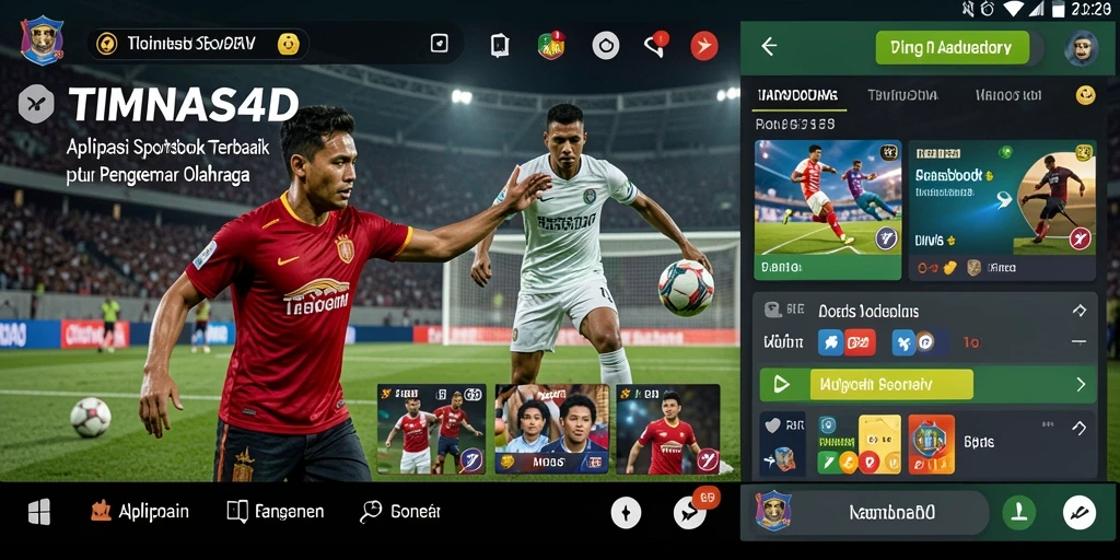 Tampilan gameplay menarik dari aplikasi Sportsbook TIMNAS4D.
