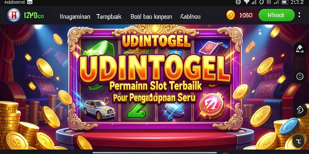 Tampilan mendebarkan dari permainan slot UDINTOGEL yang menarik.