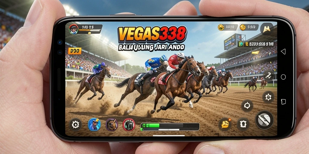 Tampilan gameplay seru dari balapan mendebarkan di VEGAS338.