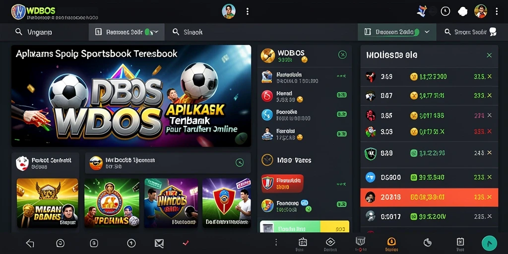 Tampilan gameplay taruhan olahraga yang menarik di WDBOS.
